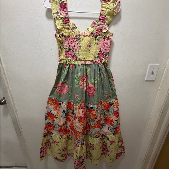 Floral Ruffle Maxi Dress - Picture 6 of 9